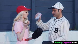 FamilyOrgasm – Girls Playing with Their Baseball Player Fathers